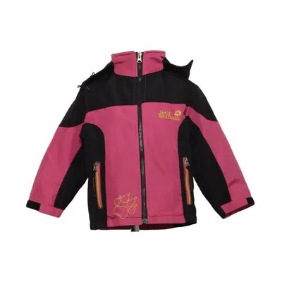 Outdoor jacket (Pink, Black) from Jack Wolfskin Cotton, Polyamide