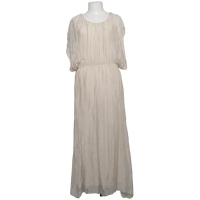 Maxikleid (Beige) von King Kong Elasthan, Seide, Viskose