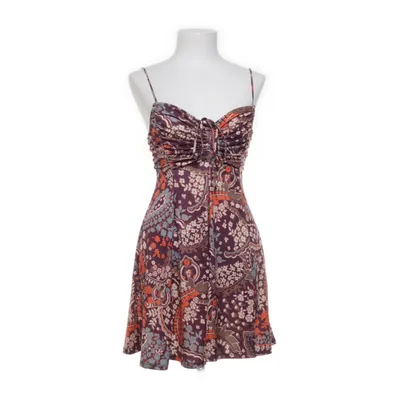 Klänning (Brun, Orange, Flerfärgad) från Urban Outfitters Elastan, Polyester