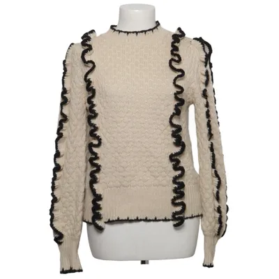 Sweater (Beige, Black) from Object Organic cotton, Polyamide, Wool
