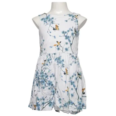 Dress (White, Blue, Yellow) from Zara Girls Soft Collection Cotton, Elastane