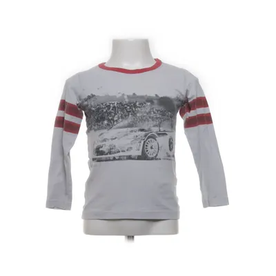 Långärmad t-shirt (Grå, Röd) från Name It Minimize Elastan, Ekologisk bomull