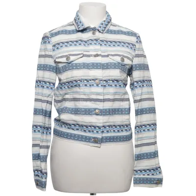 Denim jacket (Blue, White, Multicolored) from Mixxo Acrylic, Cotton, Polyester