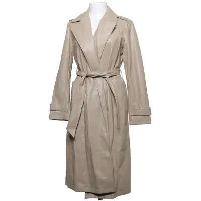 Frakke (ONLDIONNE LS FAUX LEATHER TRENCHCOAT PNT) fra ONLY Blue Denim Polyester
