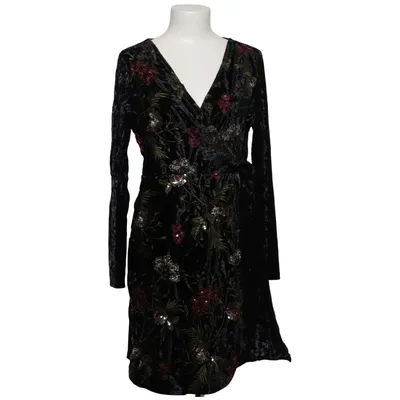 Robe portefeuille (Noir, Multicolore) de Happi Élasthane, Polyester