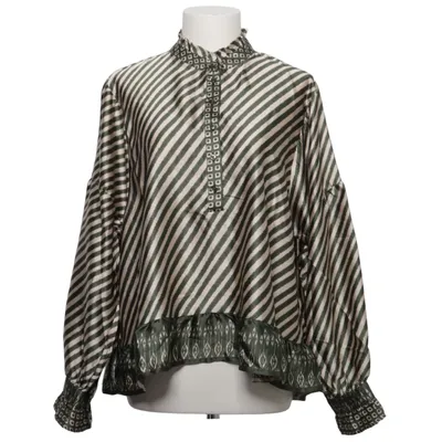 Bluse (Grøn, Hvid) fra Pigalle Polyester
