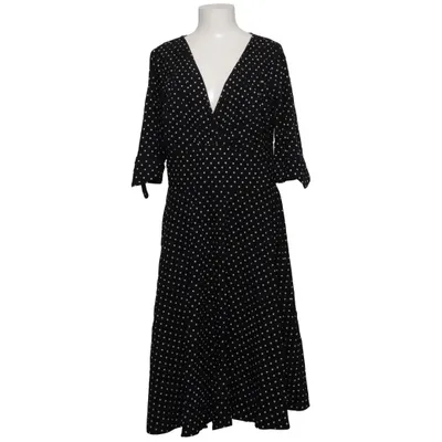 Maxi jurk (Zwart, Wit) van Unique Vintage Katoen, Elastaan, Polyamide