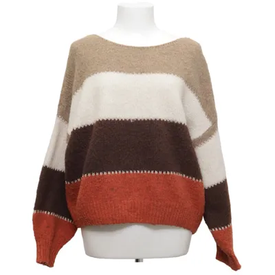 Trui (Bruin, Beige, Rood) van J&S Millenium Acryl, Elastaan, Polyamide, Polyester