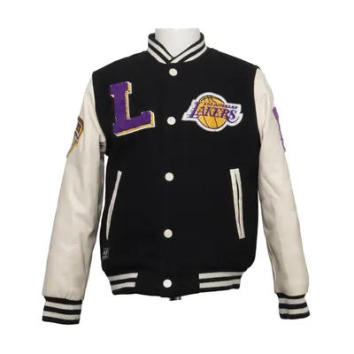 Varsity-jack (Zwart, Wit, Lila) van NBA Polyester