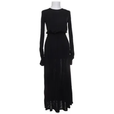 Robe longue (Noir) de H&M Trend Élasthane, Viscose