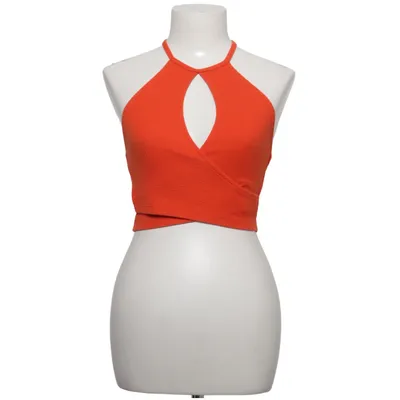 Haltertop (Oranje) van Bershka