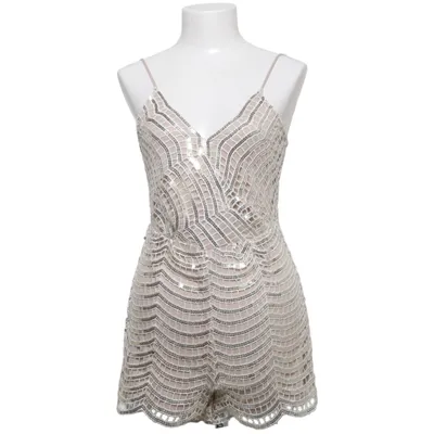 Cocktailklänning (Beige, Vit) från DM Retro