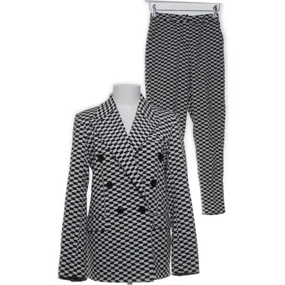 Suit (Black, White) from NA-KD Art Cotton, Elastane, Polyester