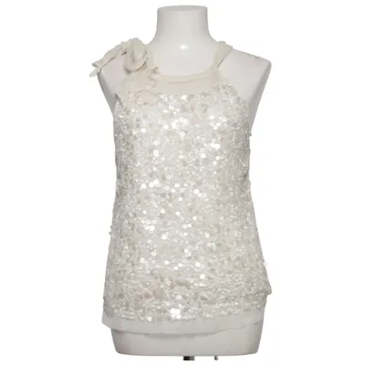 Halterneck top (Hvid) fra RAER Polyester, Silke