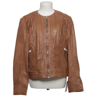 Veste en cuir (Marron) de Saki Cuir