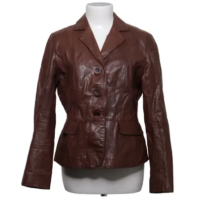 Blazer en cuir (Marron) de Designers Cuir
