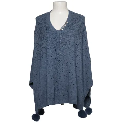 Poncho (Blå) fra Bluoltre Polyamid, Polyester, Viscose