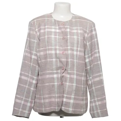 Blazer (Purple, White, Multicolored) from Oscar Cotton, Polyester, Viscose