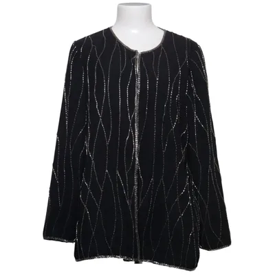 Cardigan (Zwart, Zilver) van Eurofashion Polyester
