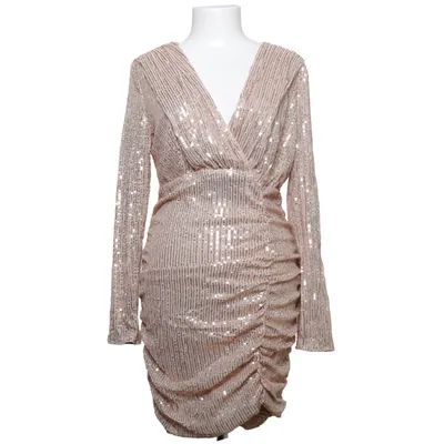 Cocktailklänning (Beige) Elastan, Polyester