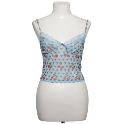Crop top (Blå, Rød) fra Kollyy Bomuld, Elastan