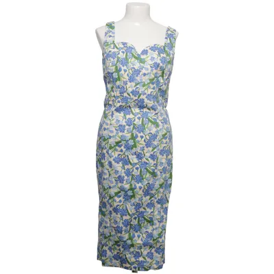 Jurk (Blauw, Groen, Wit) van Collectif Katoen, Elastaan