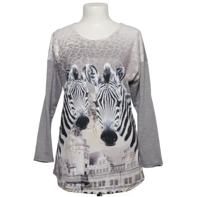 Pull-over (Gris, Noir, Blanc) de Charbell Coton, Polyester