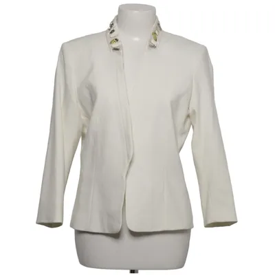 Blazer (Blanc) de H&M Conscious Collection Élasthane, Polyester recyclé, Viscose