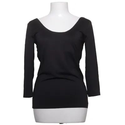 Långärmad t-shirt (Svart) från H&M Basic Elastan, Polyamid