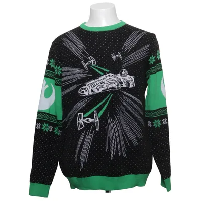 Julesweater (Sort, Grøn, Hvid) fra Numskull Akryl