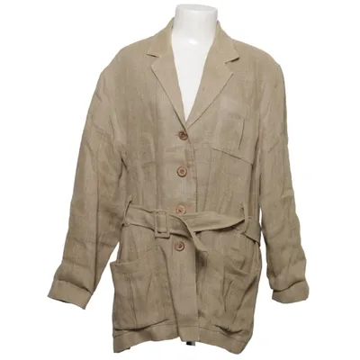 Blazer (Beige) van Ann Christine Acetaat, Linnen