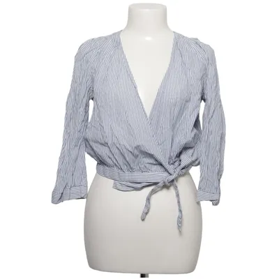 Wikkelblouse (Blauw, Wit) van Madewell Katoen