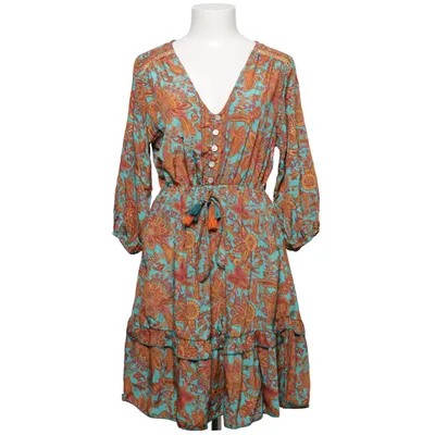 Klänning (Turkos, Orange, Brun, Flerfärgad) från Flex Moda Polyester, Silke, Viskos