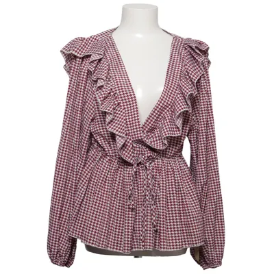 Blouse portefeuille (Rouge, Blanc) de Emery Rose Polyester