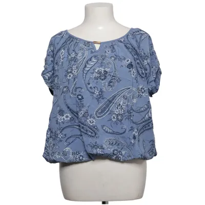 Top (Blauw) van Moda Katoen, Elastaan
