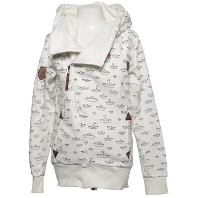 Capuchon sweater (Wit) van Naketano Katoen