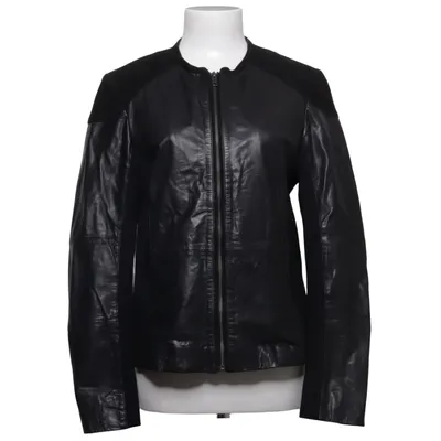 Læderjakke (Sort) fra Rosemunde Elastan, Læder, Polyester, Ruskind, Viscose