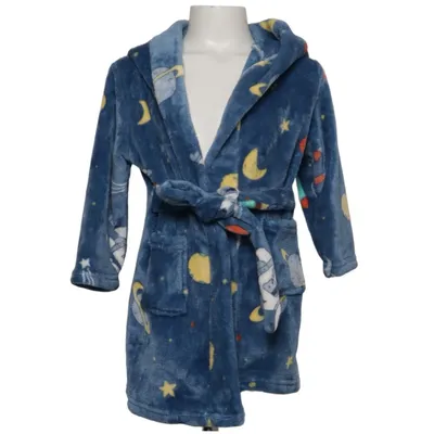 Bathrobe (Blue, Multicolored) Polyester
