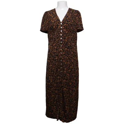 Jurk (Zwart, Bruin, Meerkleurig) van Rihoas Polyester