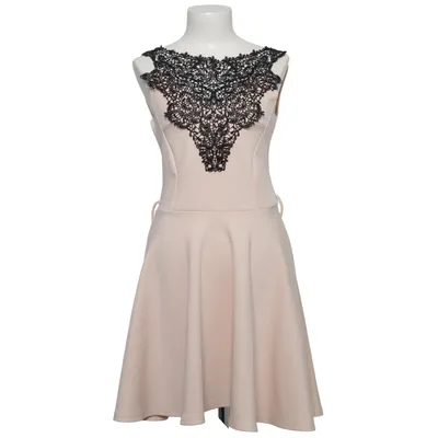 Cocktail dress (Beige, Black) from Club L Elastane, Polyester