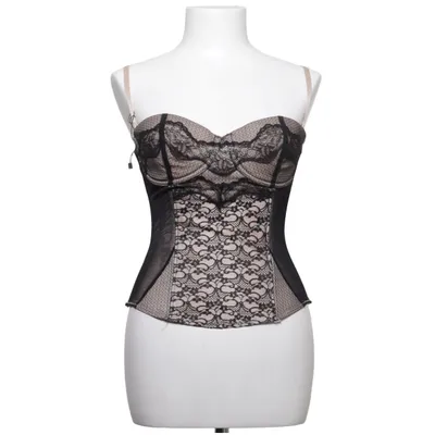 Korsett (Svart, Beige)