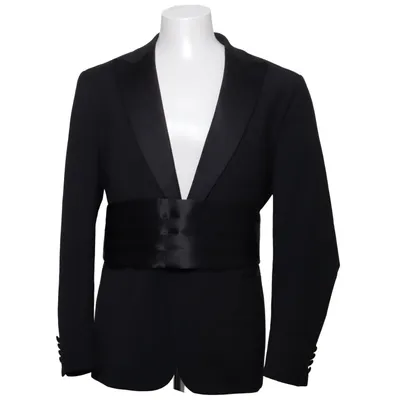 Smokingkavaj (Svart) från Royal Black Elastan, Polyester, Ull