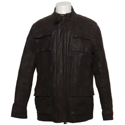 Leren jack (Bruin) van Man by Tchibo Katoen, Leer, Polyester