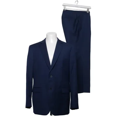 Kostym (Blå) från Dressmann Elastan, Polyester, Viskos, Ull