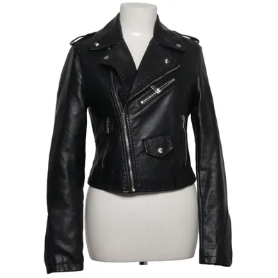 Veste de motard (Noir) de Flamant Rose Collection Polyester, Polyuréthane