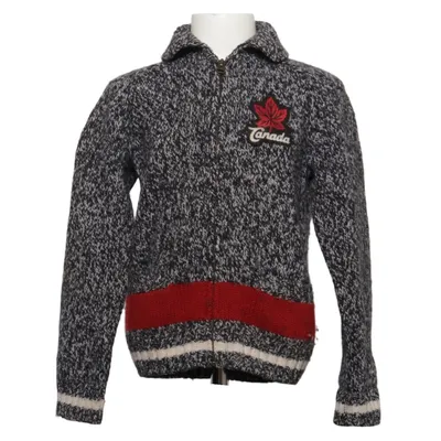 Cardigan (Gray, Red, White) from Hudson's Bay Wool