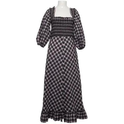 Maxi dress (Black, Pink) from Ganni Cotton, Polyamide, Polyester