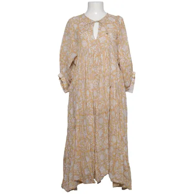 Maxi jurk (Beige, Wit) van Daughters of India Katoen