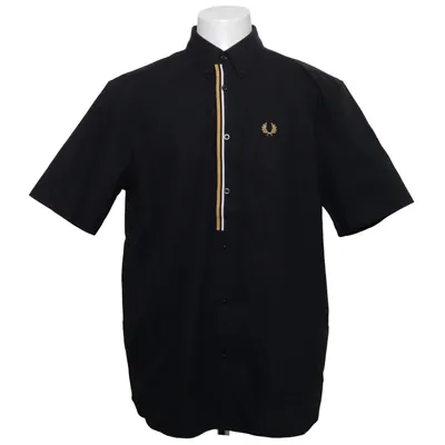 Kortärmad skjorta (Svart, Gul, Vit) från Fred Perry Bomull, Polyester