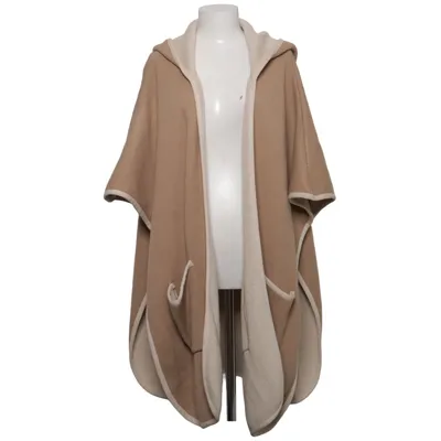 Poncho (Beige, Hvid) fra Zara Knit
